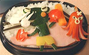 カエルVSガンタコ弁当 – ボクシング