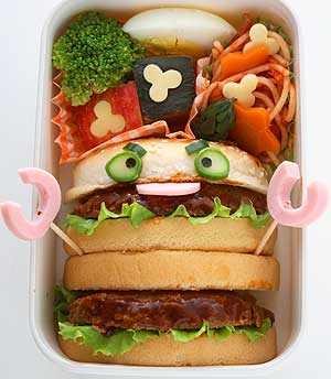 ハンバーガーロボ弁当