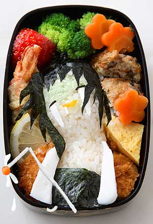 着せ替え弁当④　(くたびれちゃってる自画像)