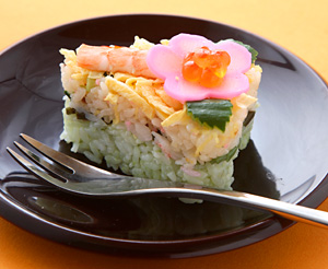 ちらし寿司　de　お花見