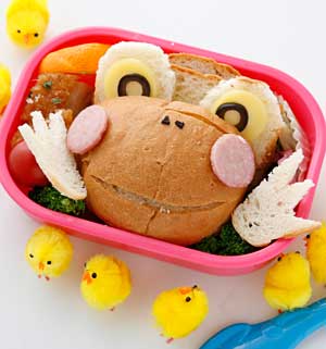 カエルパン弁当