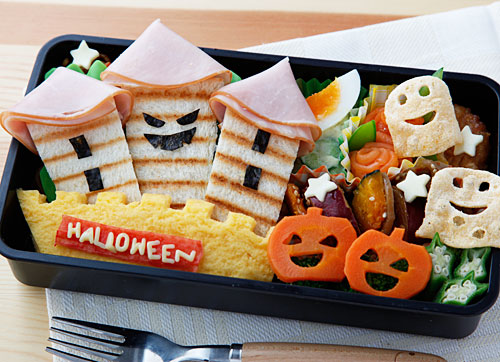 ハロウィンのお城弁当