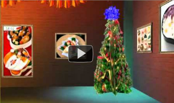 クリスマス特別展示館の様子