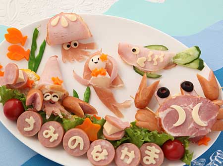 阪急うめだ本店さまでお絵かきお弁当デモンストレーション