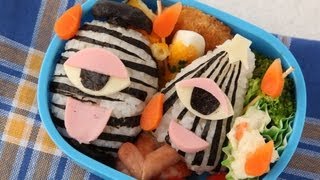 お化けのおにぎり弁当の作り方動画公開