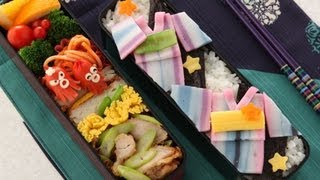のり弁浴衣弁当の作り方動画公開