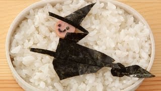ハロウィンの魔女弁当の作り方動画公開