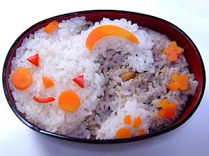 雪うさぎさん弁当 – 今日は雪