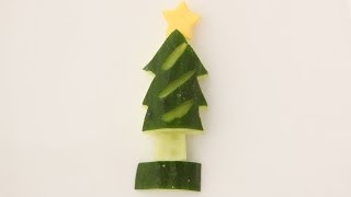 きゅうりのクリスマスツリーの作り方動画公開