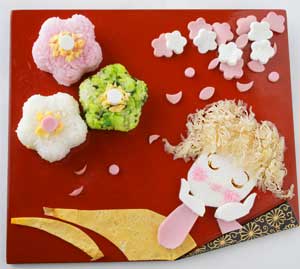 ほおづえ弁当 – はやくひな祭りが来ないかな・・・