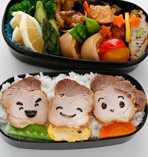 そっくりさん家族弁当 – チャーシュー弁当