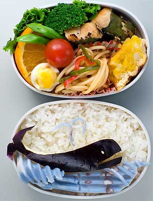 お茄子のくじら弁当