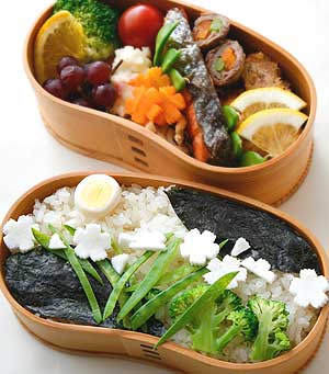 夜風にそよぐなでしこ弁当
