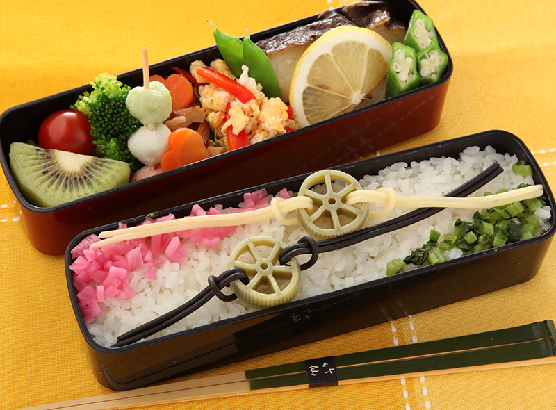 パスタの帯留め弁当