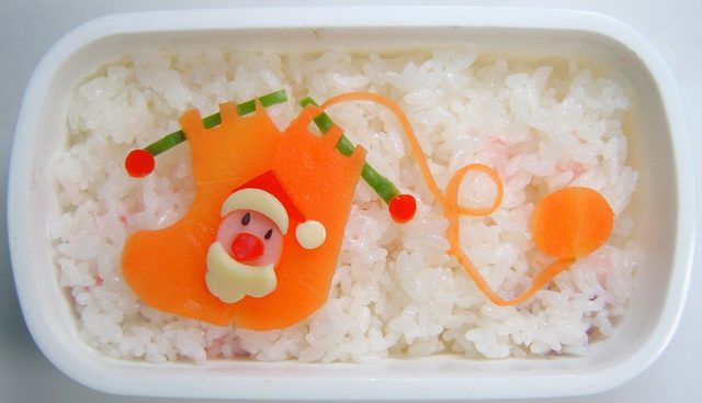 クリスマスの靴下弁当3