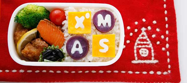 クリスマスのテキスタイル弁当