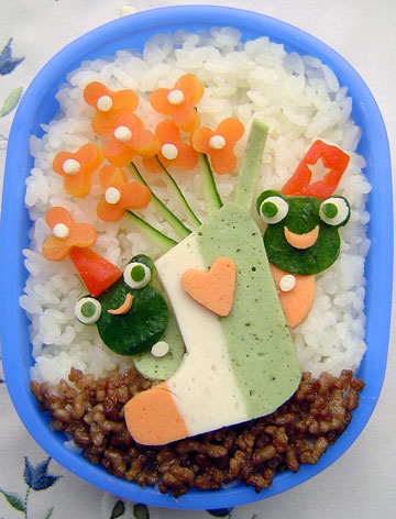 クリスマスの靴下弁当2