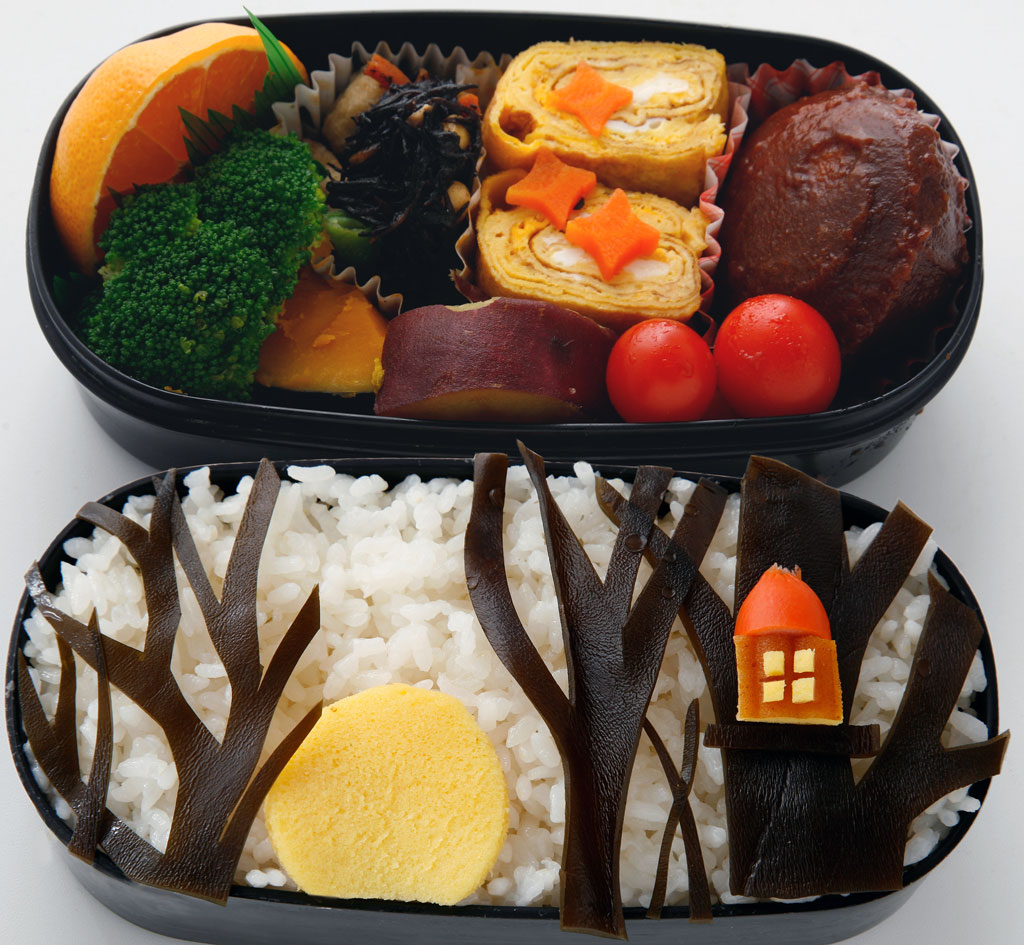 冬の夕日弁当