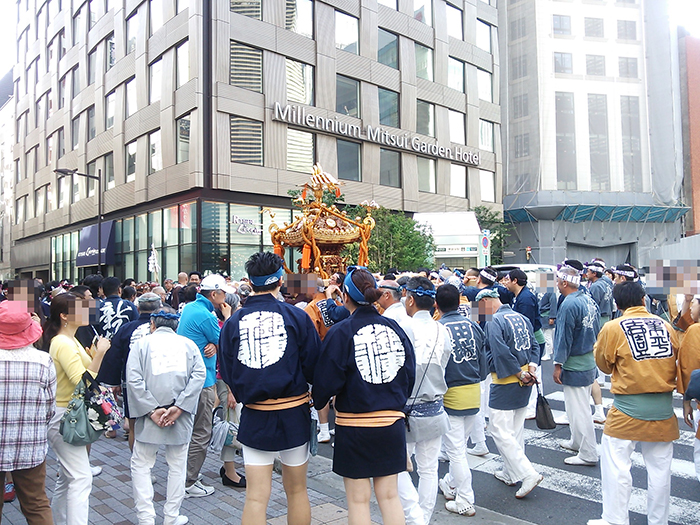 銀座でお神輿に遭遇！！
