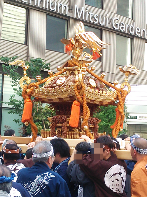 銀座でお神輿に遭遇！！