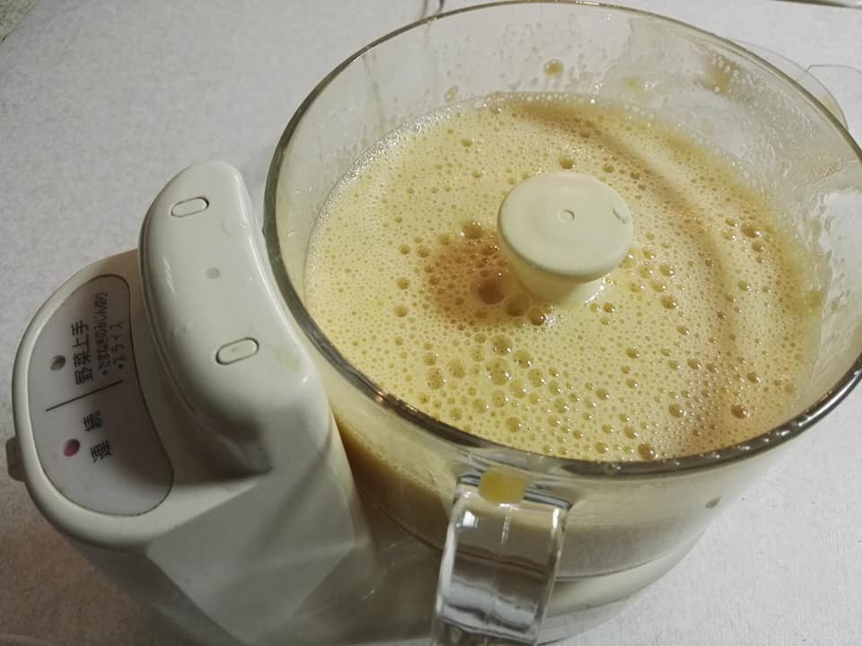 伊達巻 ミキサーで混ぜました