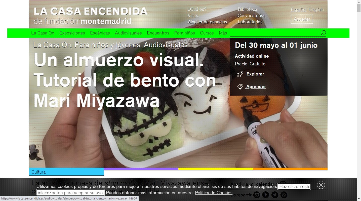 スペインでお絵描きお弁当動画公開