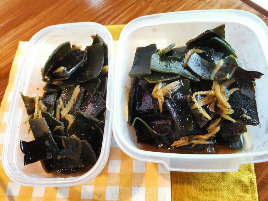 雨の日の常備菜作り・ラタトゥユ・昆布の煮もの・焼き芋