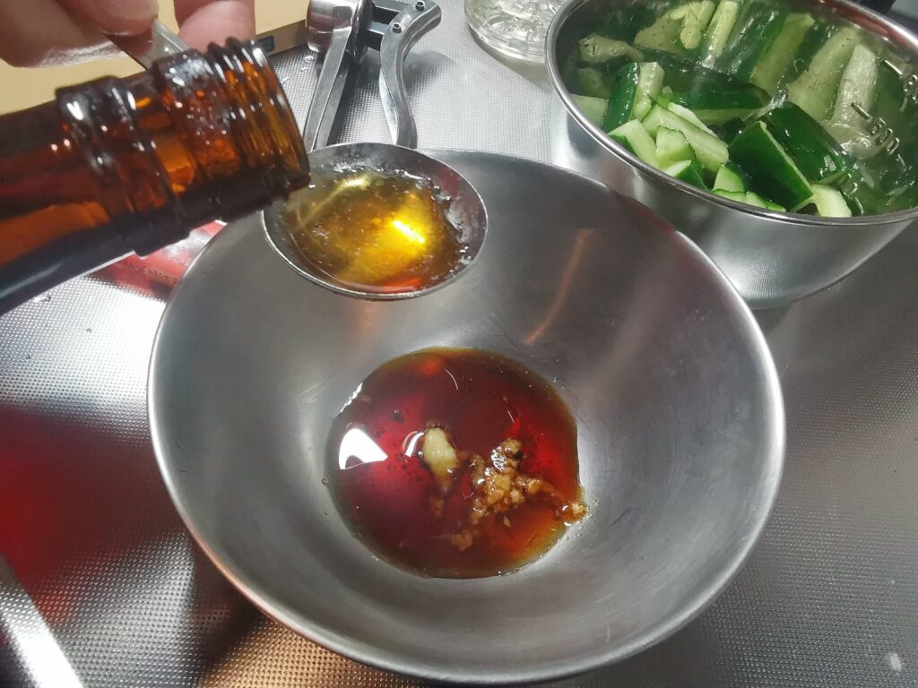 きゅうりと豚肉の炒め物